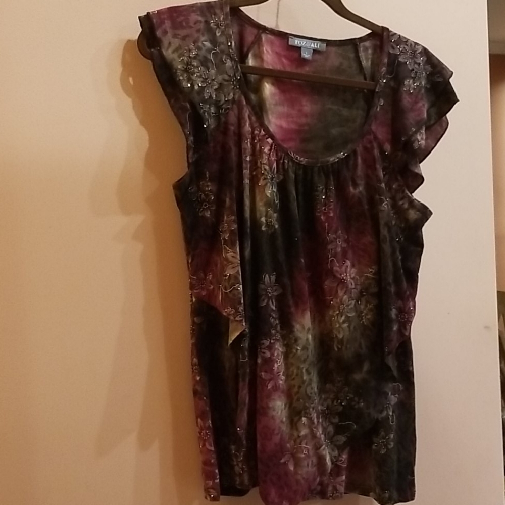 Womans sparkly blouse L